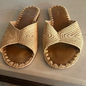 Carrie Forbes Salon Raffia Sandals size 39! No half sizes available - I wear 8.5